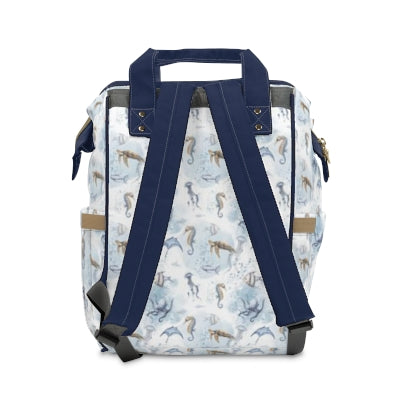 Personalized Under the sea diaper bag | Ocean animals baby backpack - Ocean Mystery