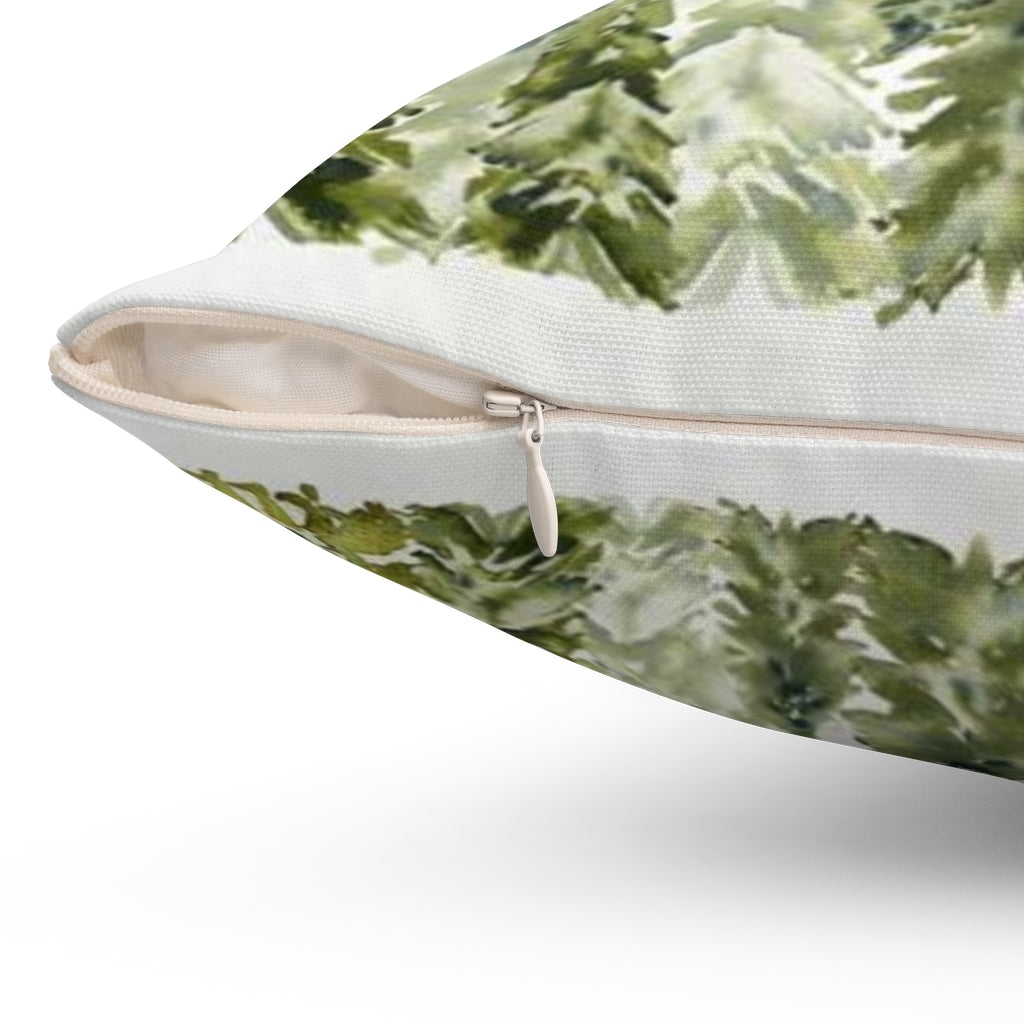 Woodland Pillow Cover, Woodland Nursery Decor - Wild Green
