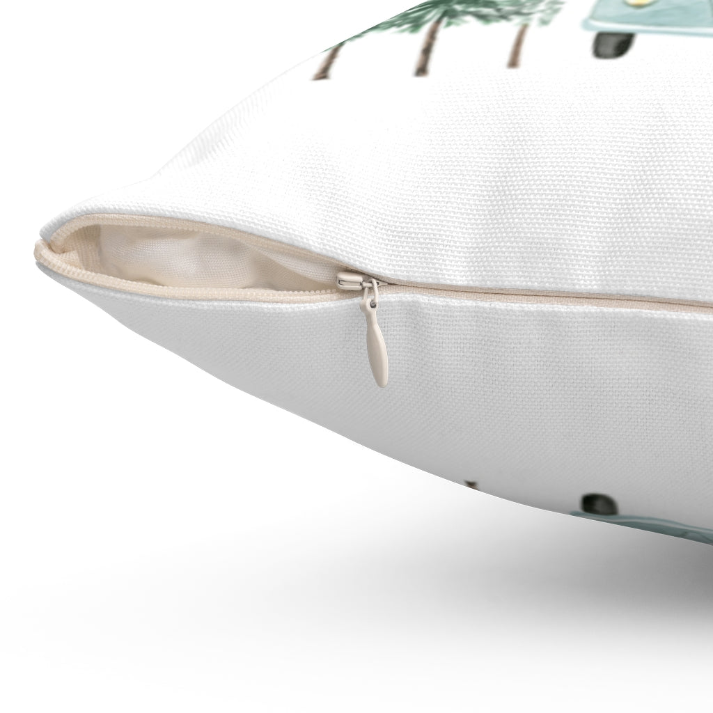 Never Stop Exploring Pillow, Camping Nursery Decor - Little Explorer