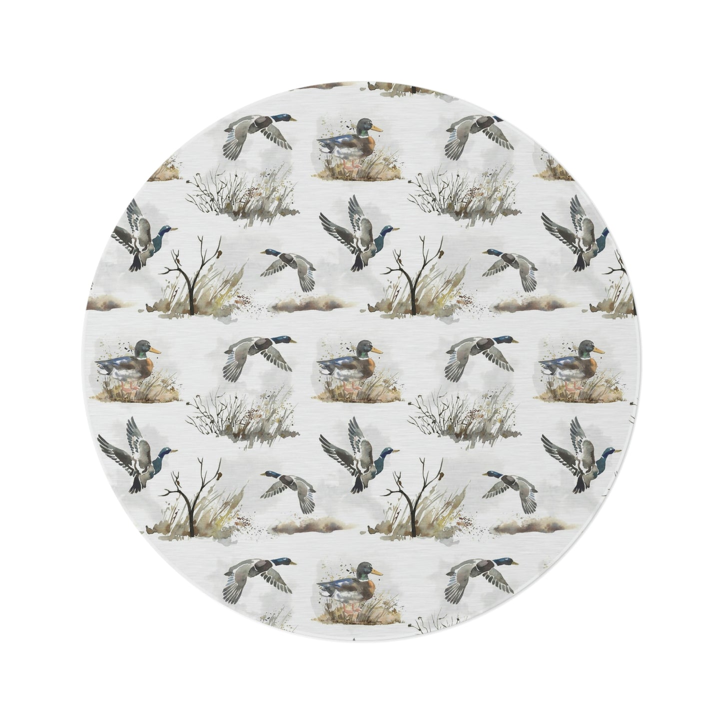 Hunting nursery rug, Ducks Hunting round rug - Hunter