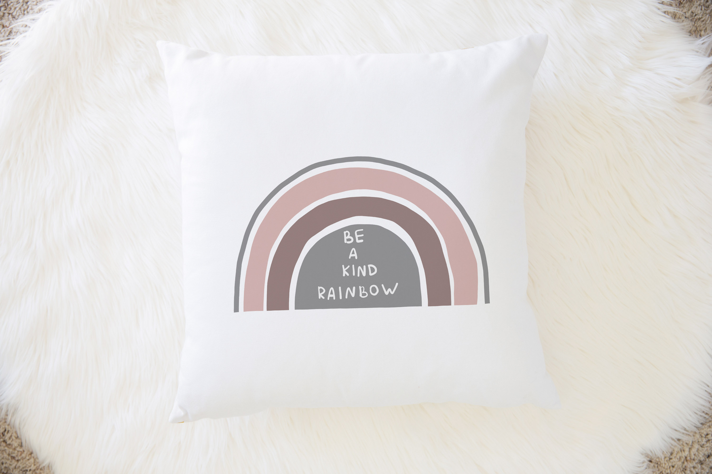 Be A Kind Rainbow Pillow, Rainbows Nursery Decor