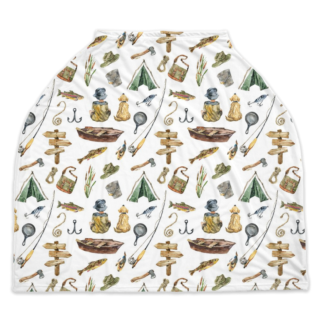 Fishing Car Seat Covers, Fishing Nursing cover - Sweet Fisherman