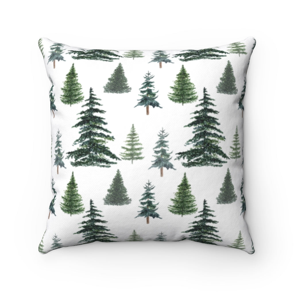 Pine Tress Pillow, Forest Nursery Decor - The Forest