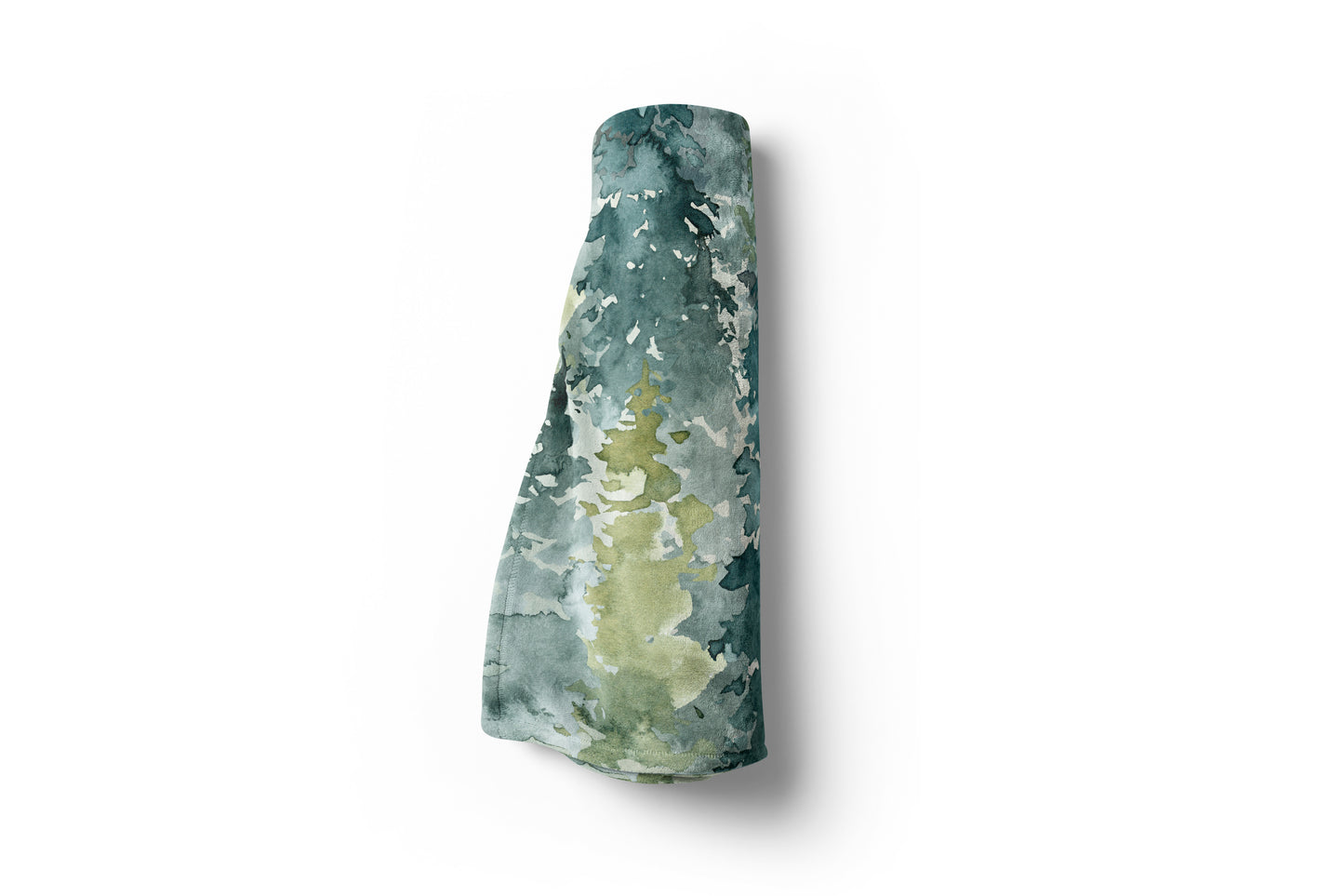 Blue Sky Forest Minky Blanket, Woodland Nursery Bedding - Majestic Forest