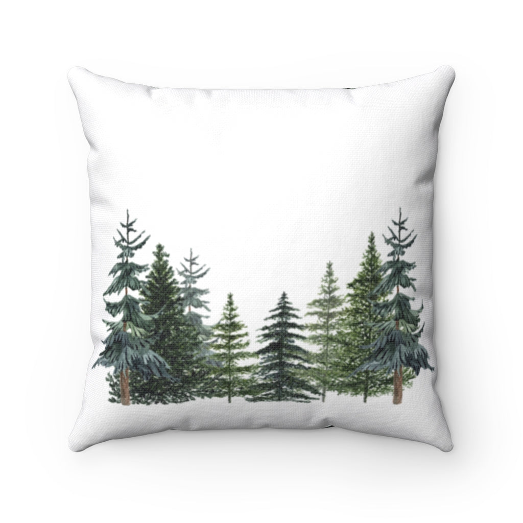 Pine Tress Pillow, Forest Nursery Decor - The Forest
