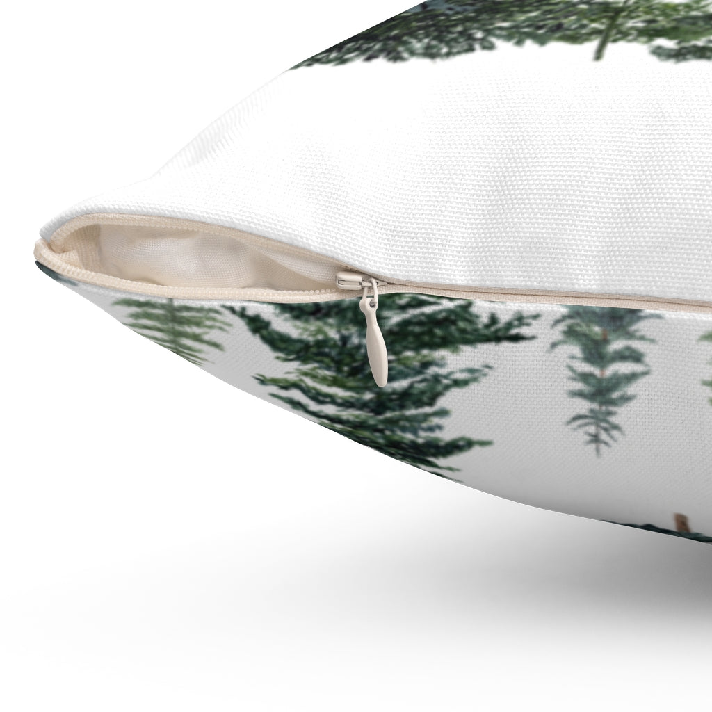 Pine Tress Pillow, Forest Nursery Decor - The Forest