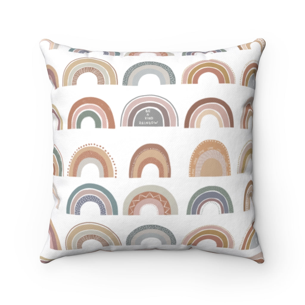Be A Kind Rainbow Pillow, Rainbows Nursery Decor