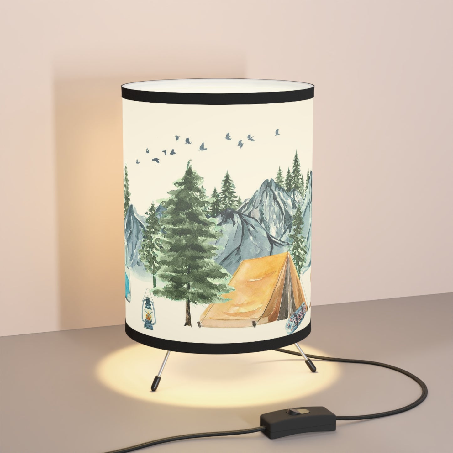 Forest lamp, Camping Nursery decor - Little explorer