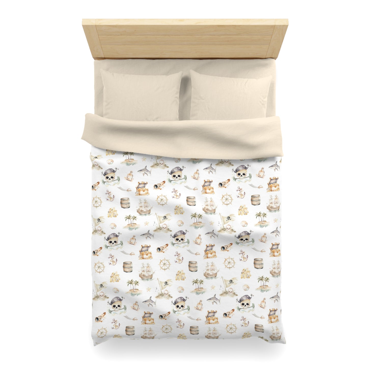 Pirate Microfiber Duvet Cover, Pirate themed room - Pirate Adventures