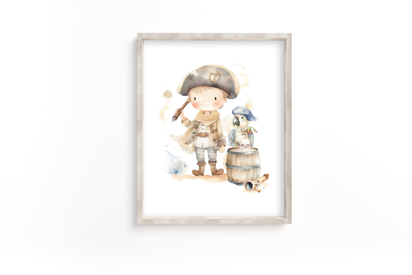 Pirate Printable Wall Art, Pirate Nursery Print - Pirate Adventures