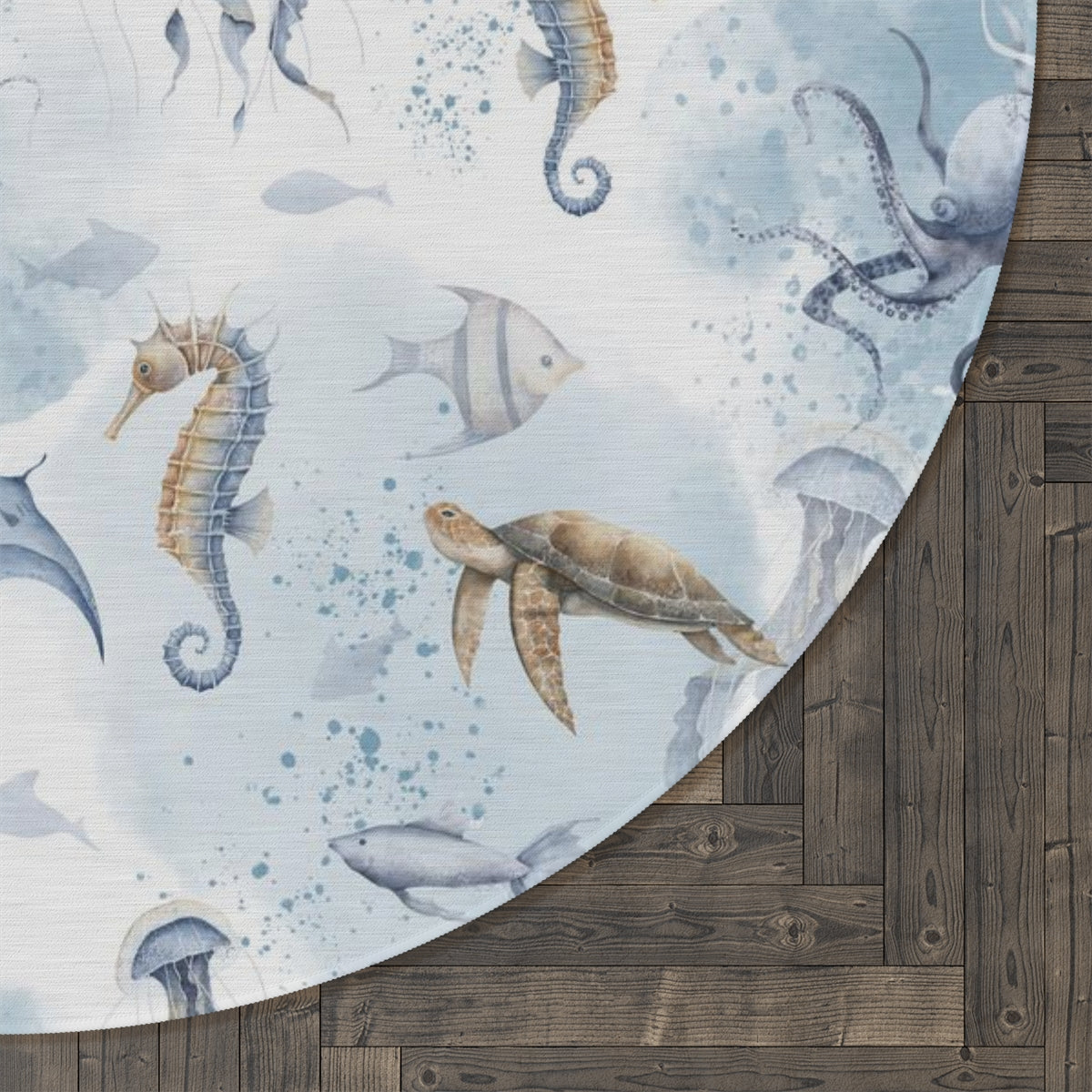 Sea nursery rug, Under the sea nursery decor - Ocean Mystery