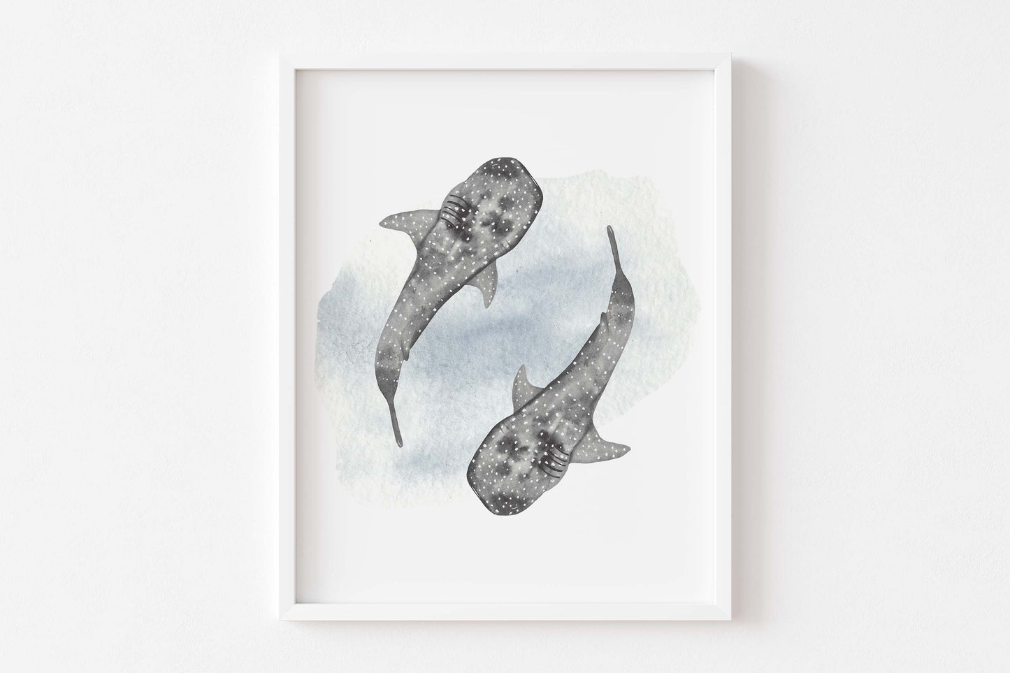 Ocean Animals Printable Wall Art, Under the Sea Nursery Prints Set of 6 - Deep Ocean