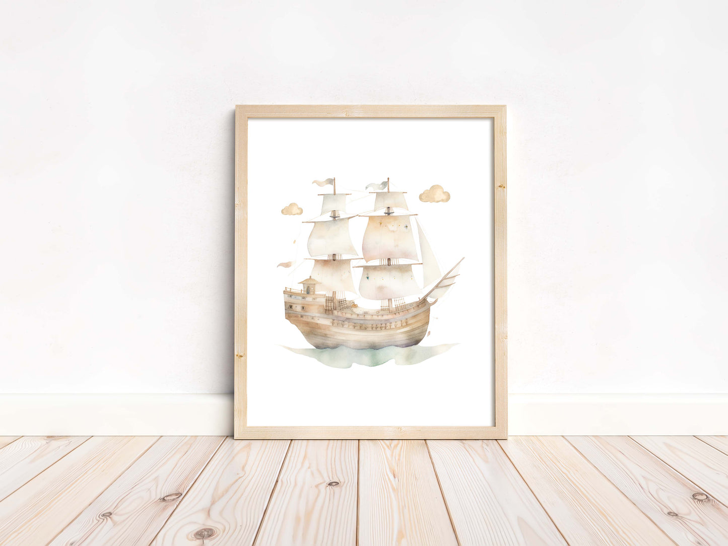 Pirate Printable Wall Art, Pirates Nursery Prints Set of 6 - Pirate Adventures