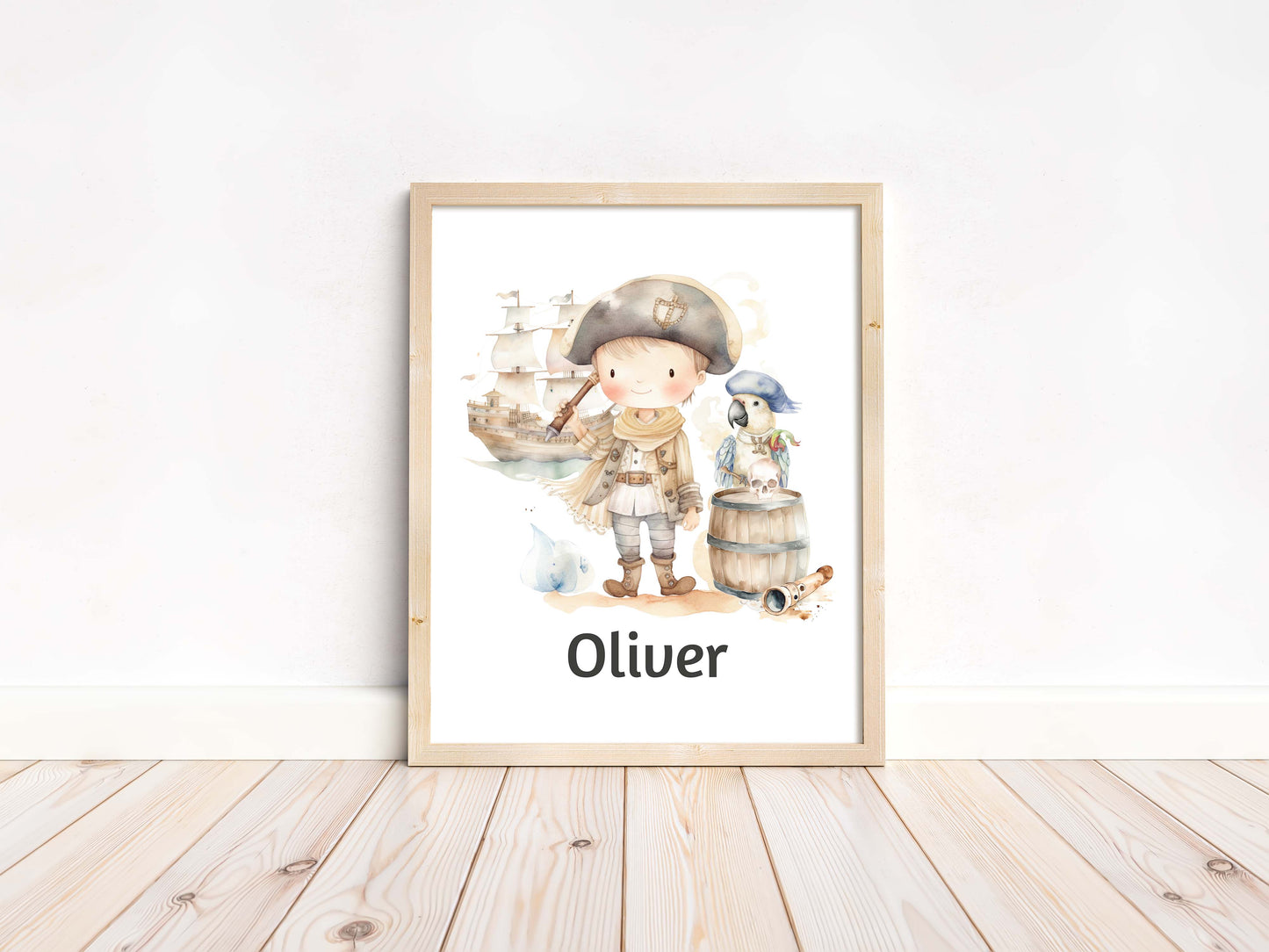 Personalized pirate wall art, Pirate nursery decor - Pirate Adventures