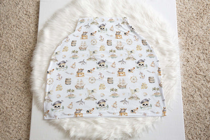 Pirates Car Seat Cover, Pirates nursing cover up - Pirate Adventures