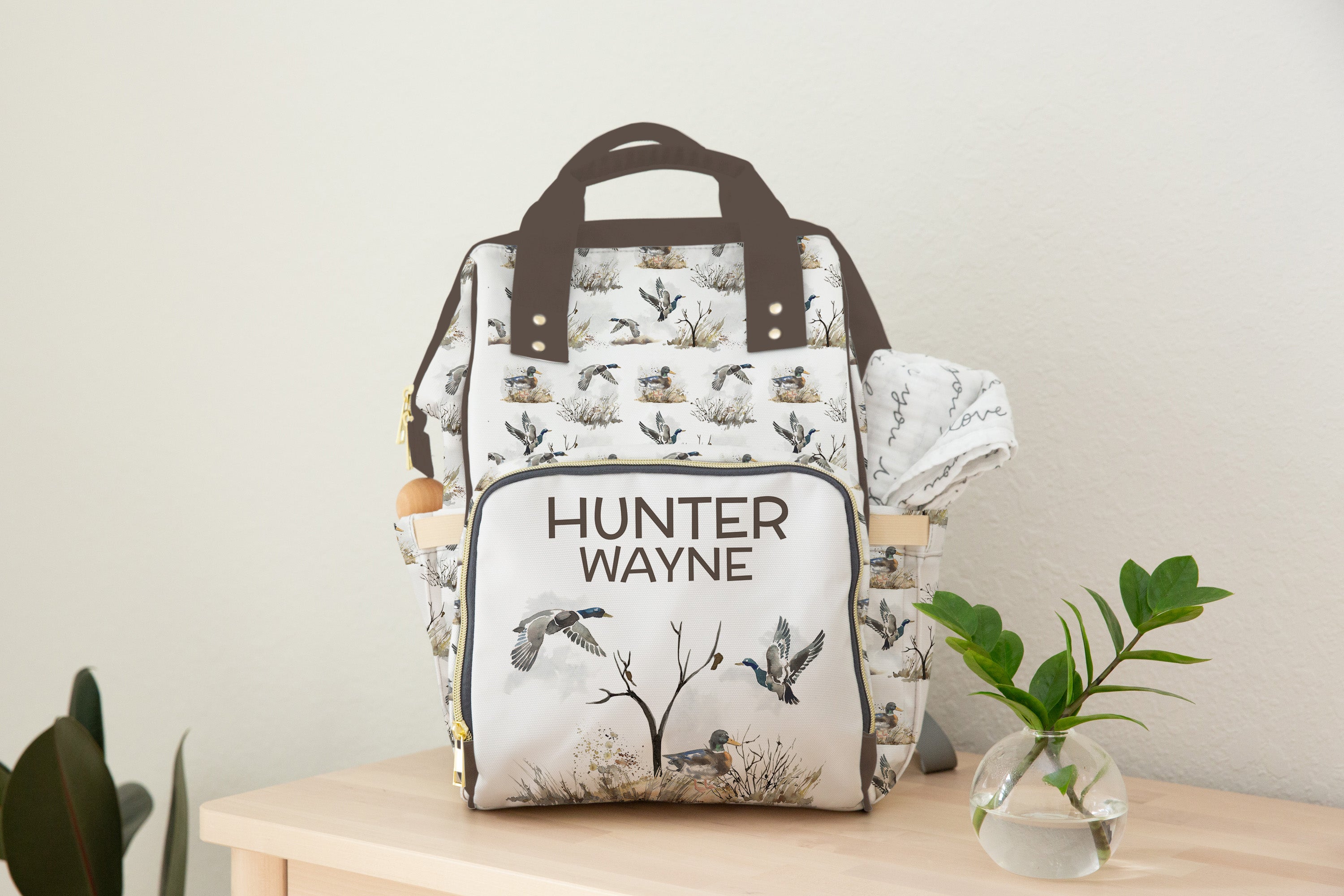 Personalized baby diaper discount bag