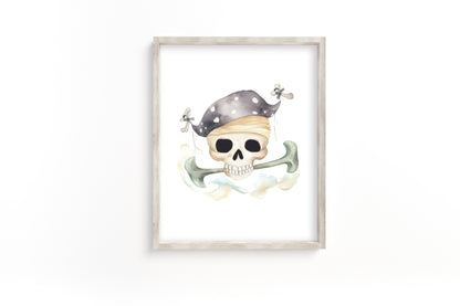 Pirate Printable Wall Art, Pirates Nursery Prints Set of 6 - Pirate Adventures