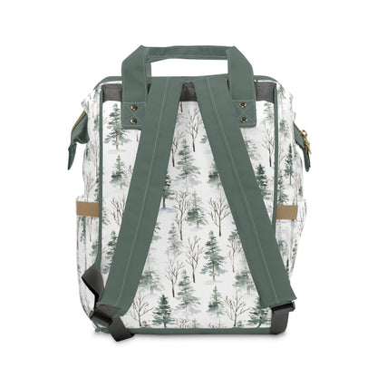 Personalized Wolf diaper bag | Woodland baby backpack - Enchanted forest
