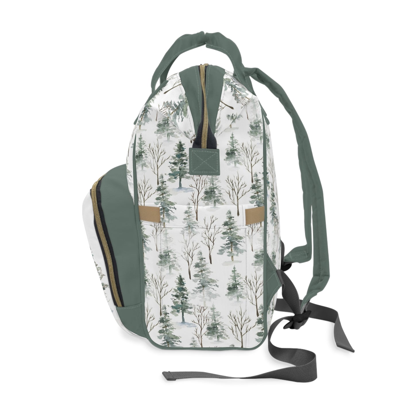 Personalized Bear diaper bag | Woodland baby backpack - Enchanted forest