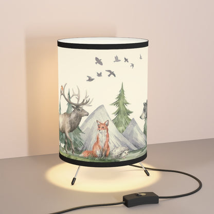 Woodland Animals table Lamp, Forest Nursery decor