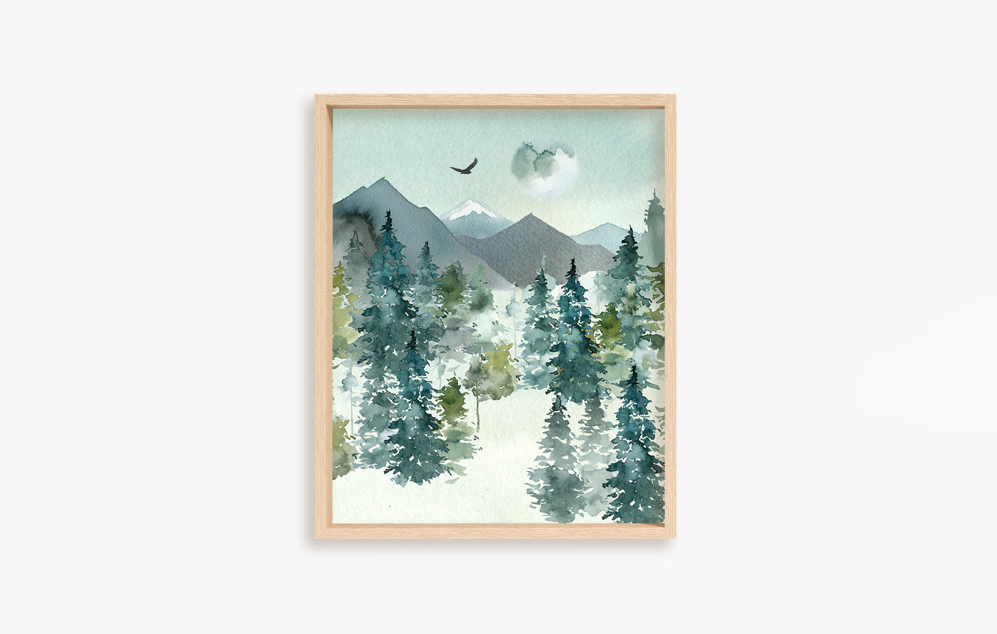 Forest Printable Wall Art, Woodland Nursery Prints Set of 3 - Majestic Forest
