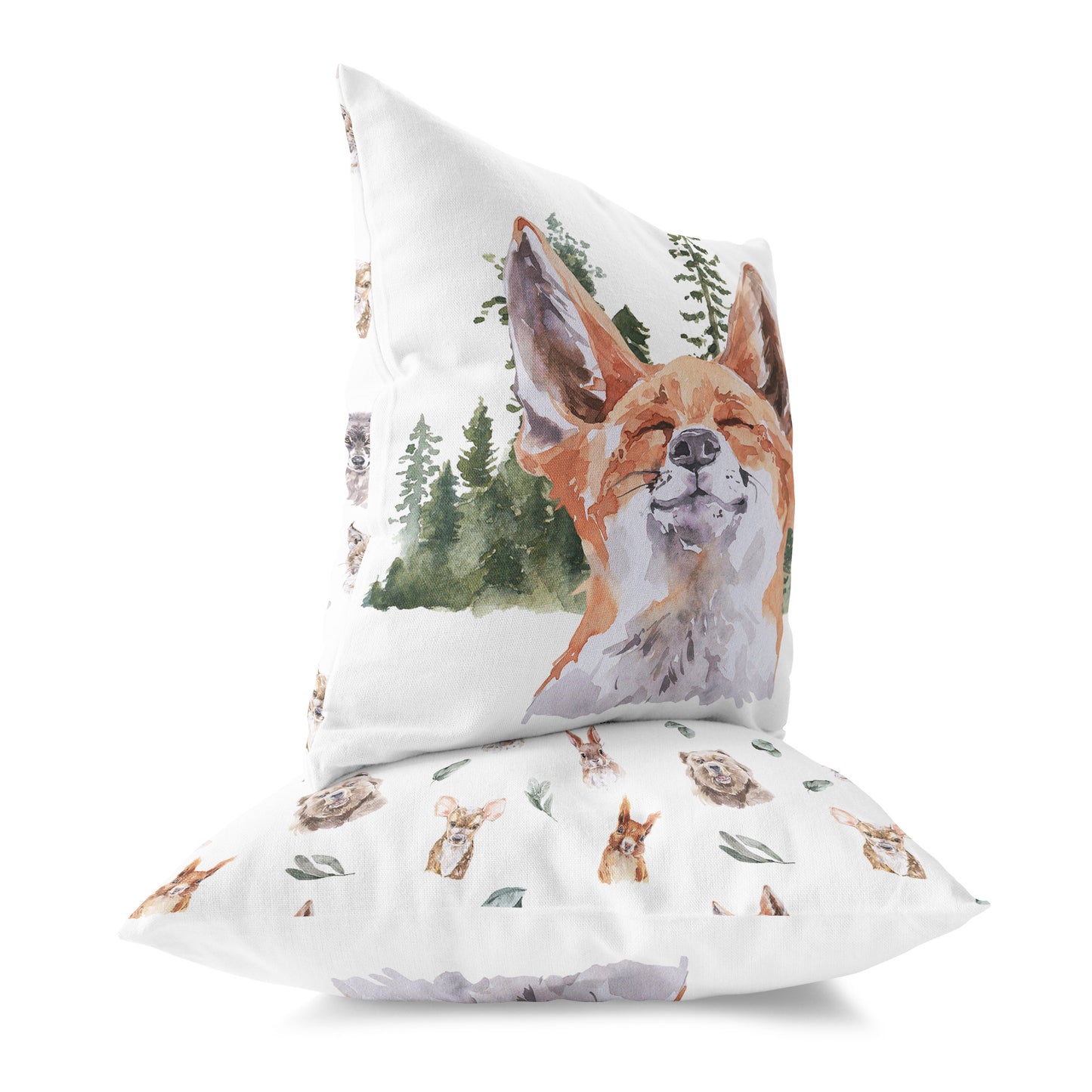 Fox Pillow Cover, Woodland Nursery Decor - Wild Woodland