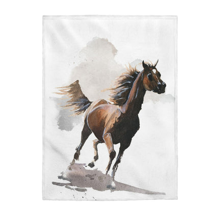 Horse Blanket, Wild west nursery bedding - Wild spirit