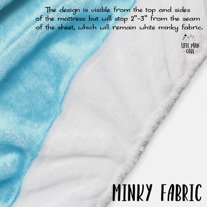 Forest Personalized Minky Crib Sheet, Wilderness Nursery Bedding - Majestic Forest
