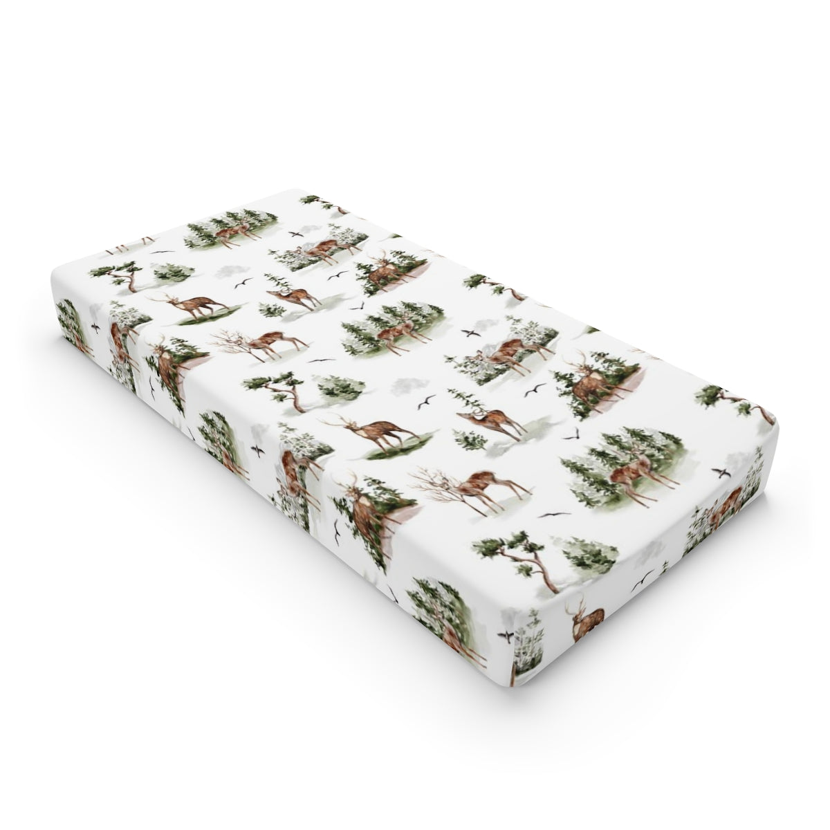 Deer Changing Pad Cover Woodland nursery decor Cabin Life Little Man Cave