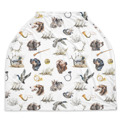 Ducks and Dogs Hunting Car seat Cover, Hunting Nursing Cover - Hunter