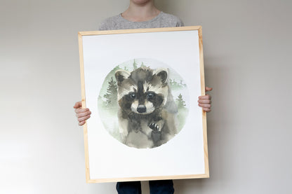 Forest Animals Printable Wall Art, Woodland Nursery Prints Set of 6 - Little Woodland
