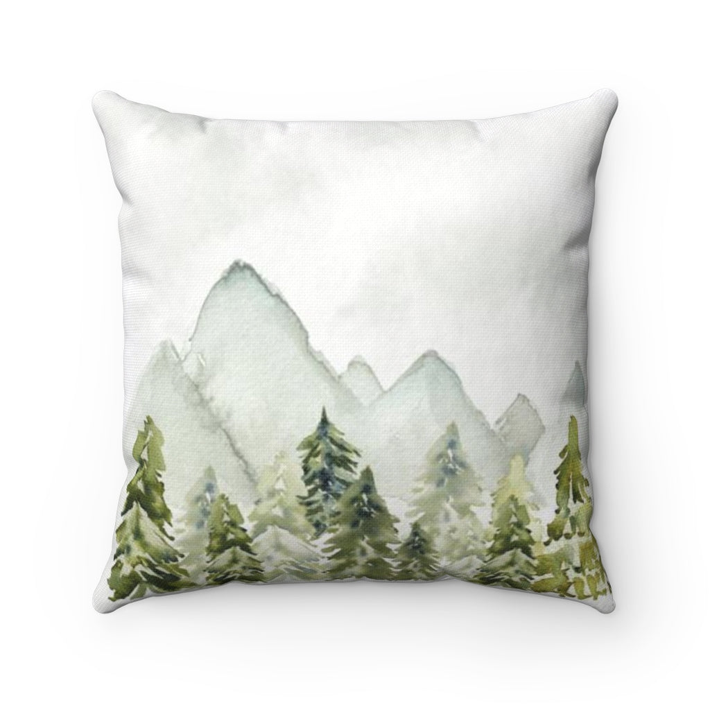 Woodland Pillow Cover, Woodland Nursery Decor - Wild Green