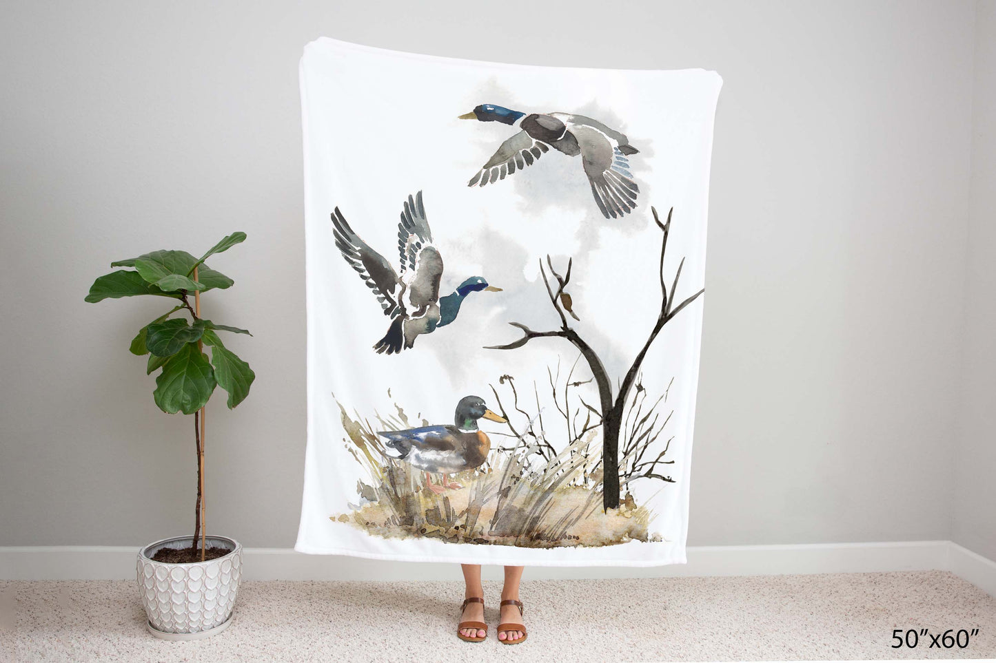 Ducks Blanket, Hunting Baby Bedding - Hunter