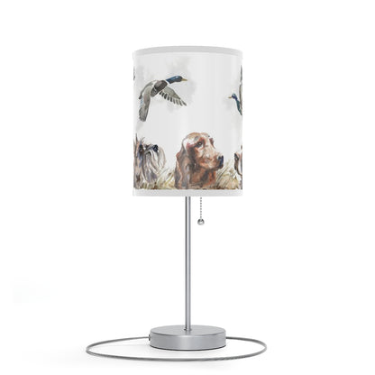 Ducks and dogs Hunting table lamp, Hunting baby room decor - Hunter