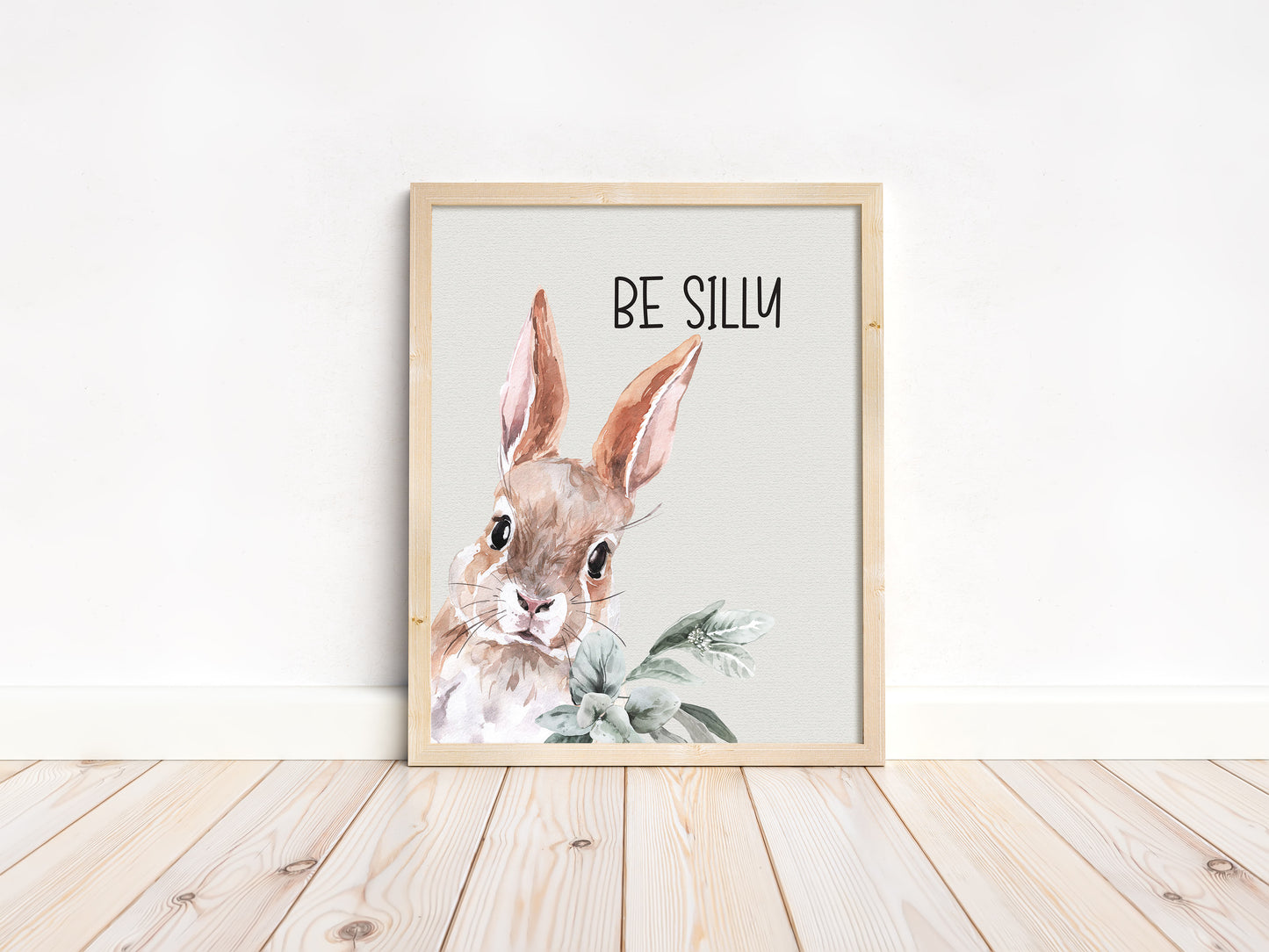 Be Silly Printable Wall Art, Woodland Nursery Print - Wild Woodland