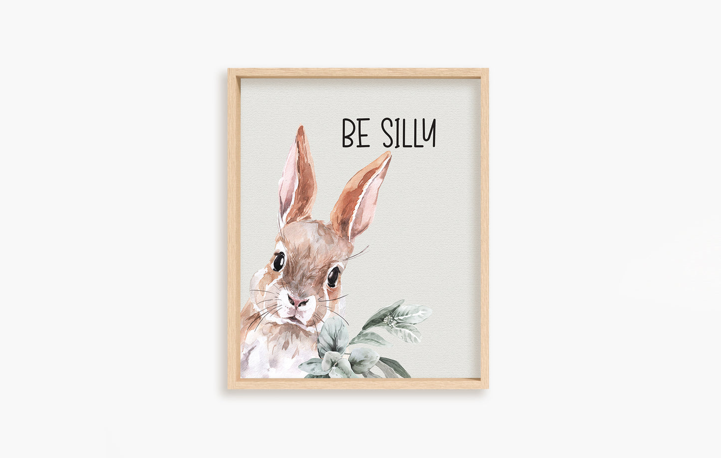 Be Silly Printable Wall Art, Woodland Nursery Print - Wild Woodland