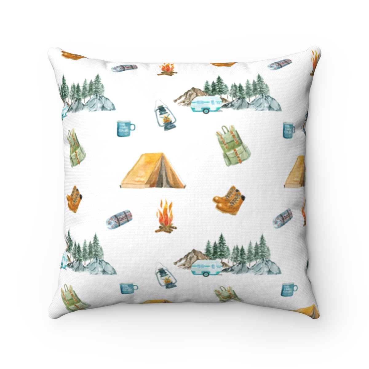 Camping Personalized Pillow, Camper Nursery Decor - Little Explorer