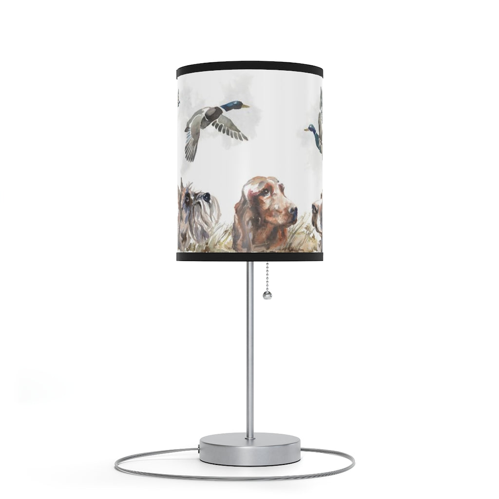 Ducks and dogs Hunting table lamp, Hunting baby room decor - Hunter