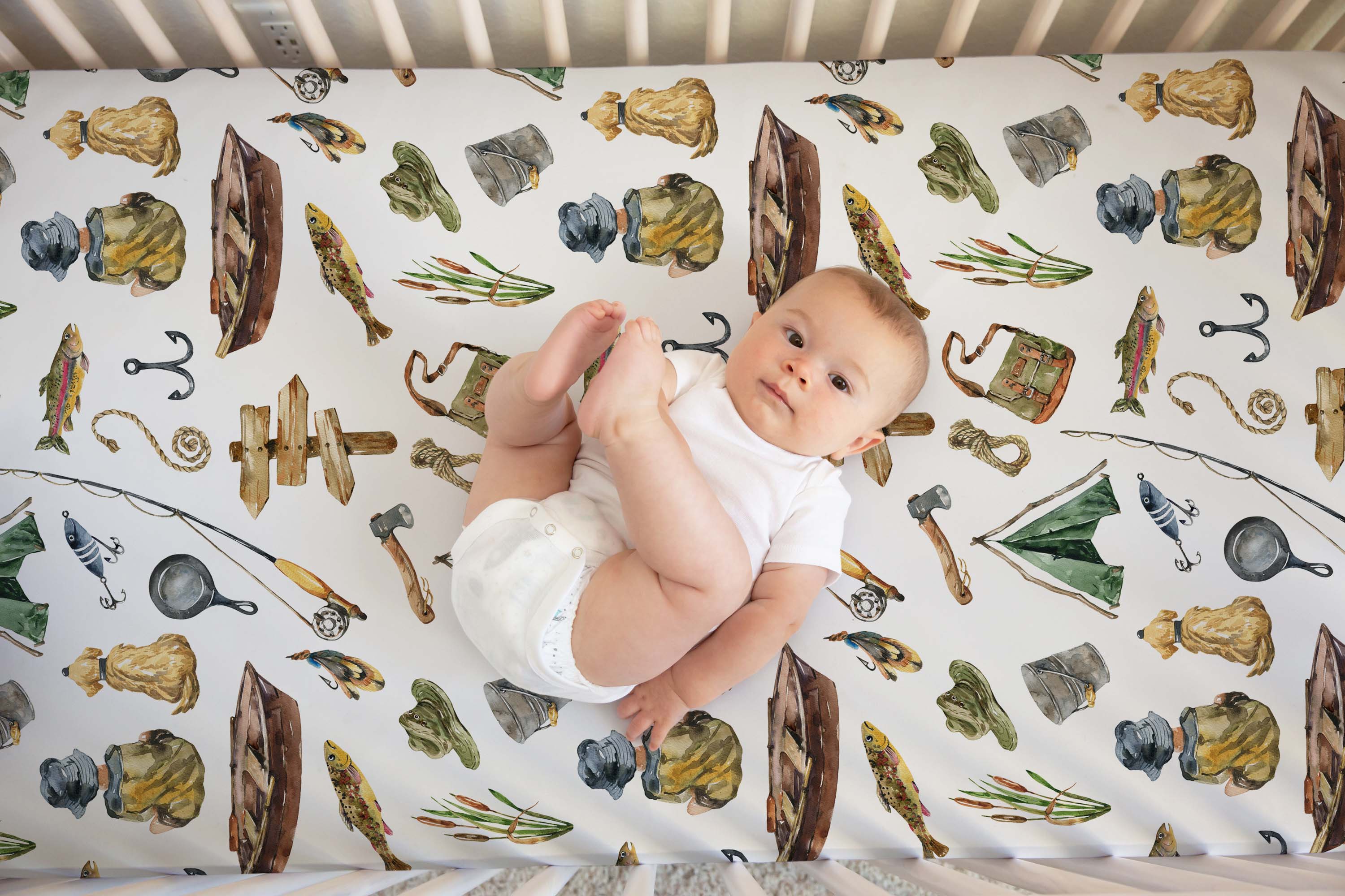 Fishing deals crib bedding