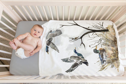 Ducks Blanket, Hunting Baby Bedding - Hunter