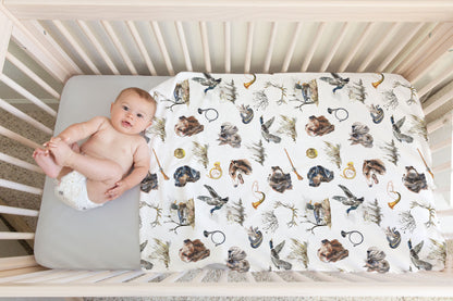Duck and Dogs Hunting Blanket, Hunting Baby Bedding - Hunter