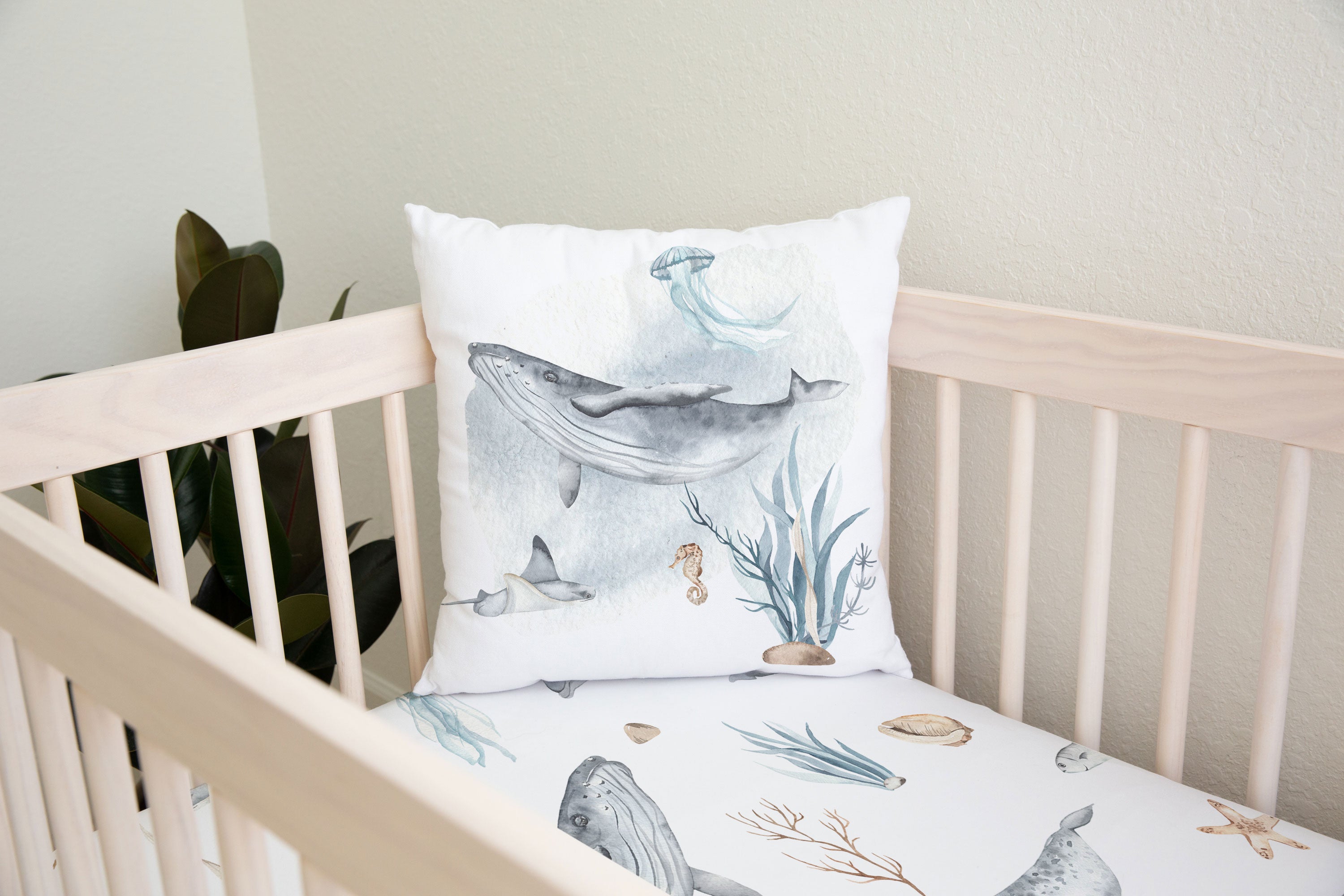 Whale cheap cot bedding