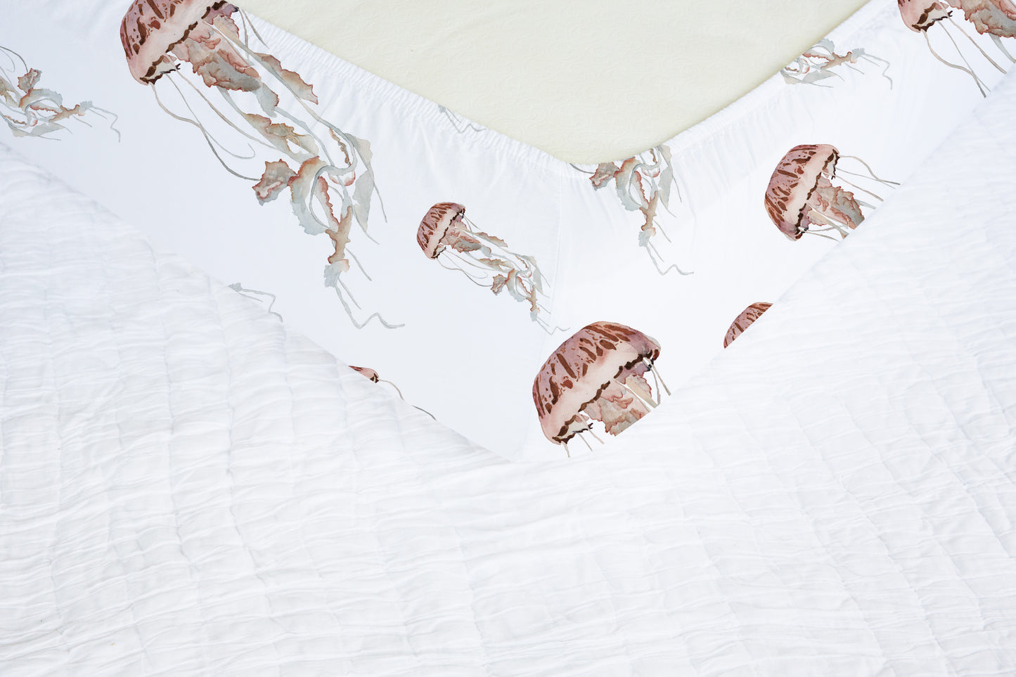 Jellyfish Crib Sheet, Under The Sea Nursery Bedding