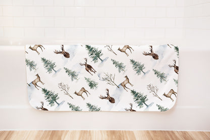 Deer Hooded Baby Towel, Woodland Baby Boy Towel - Enchanted Forest