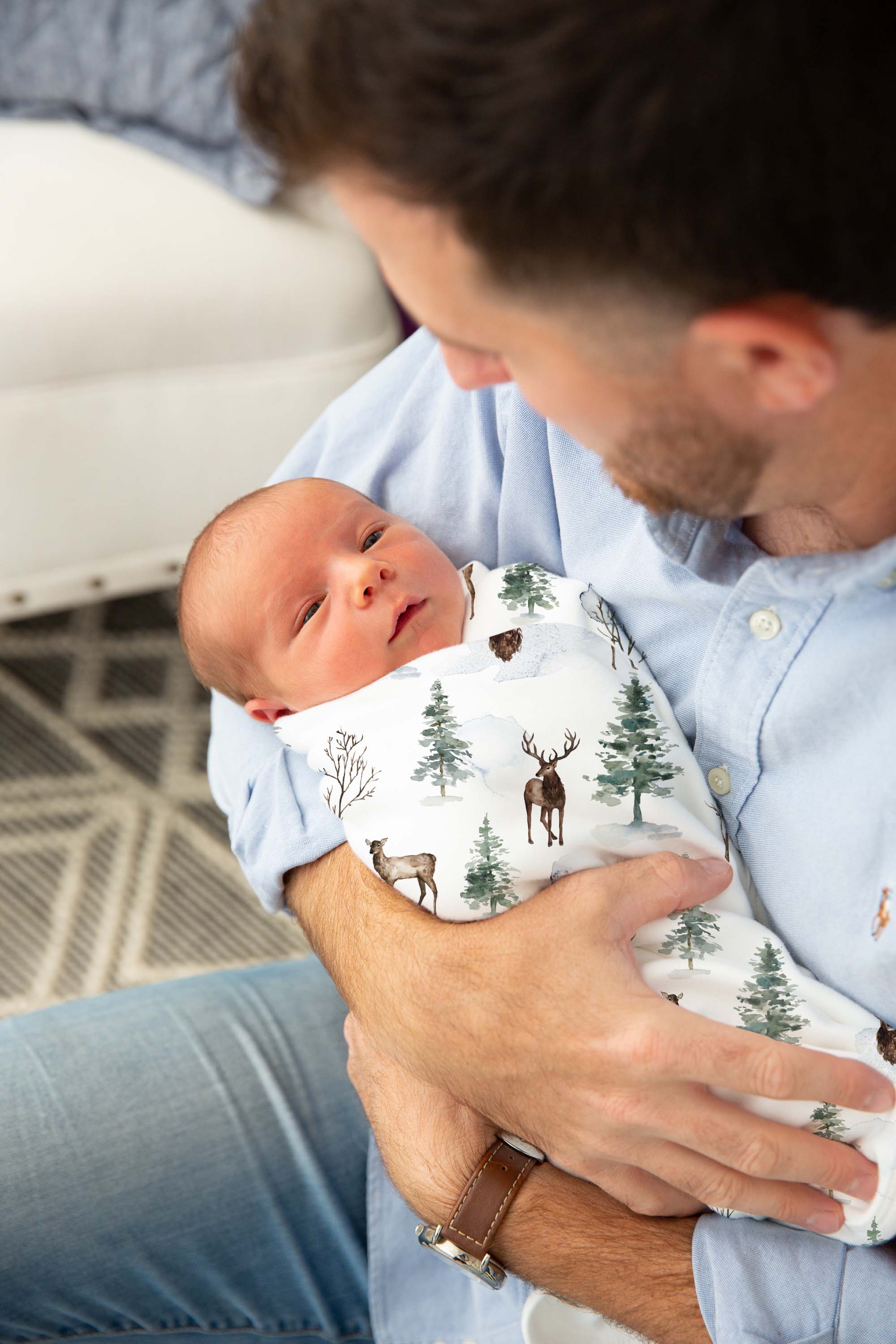 Christmas swaddle and online hat