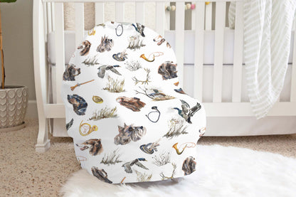 Ducks and Dogs Hunting Car seat Cover, Hunting Nursing Cover - Hunter