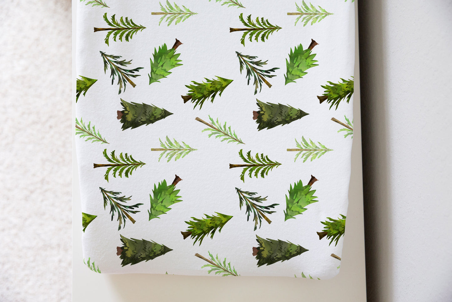 Pine Trees Changing Pad Cover, Forest Nursery - Into the Woods