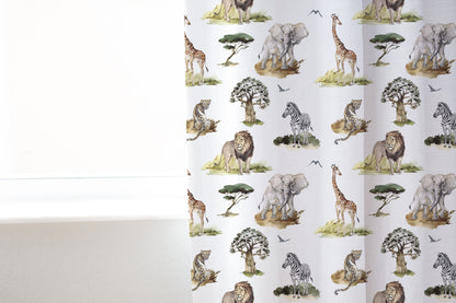 Safari curtains, Jungle Nursery curtains - Africa Encounter