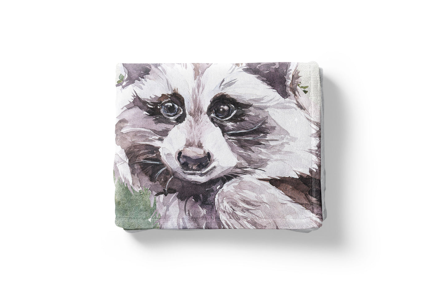 Be Curious Minky Blanket, Raccoon Nursery Bedding - Wild Woodland