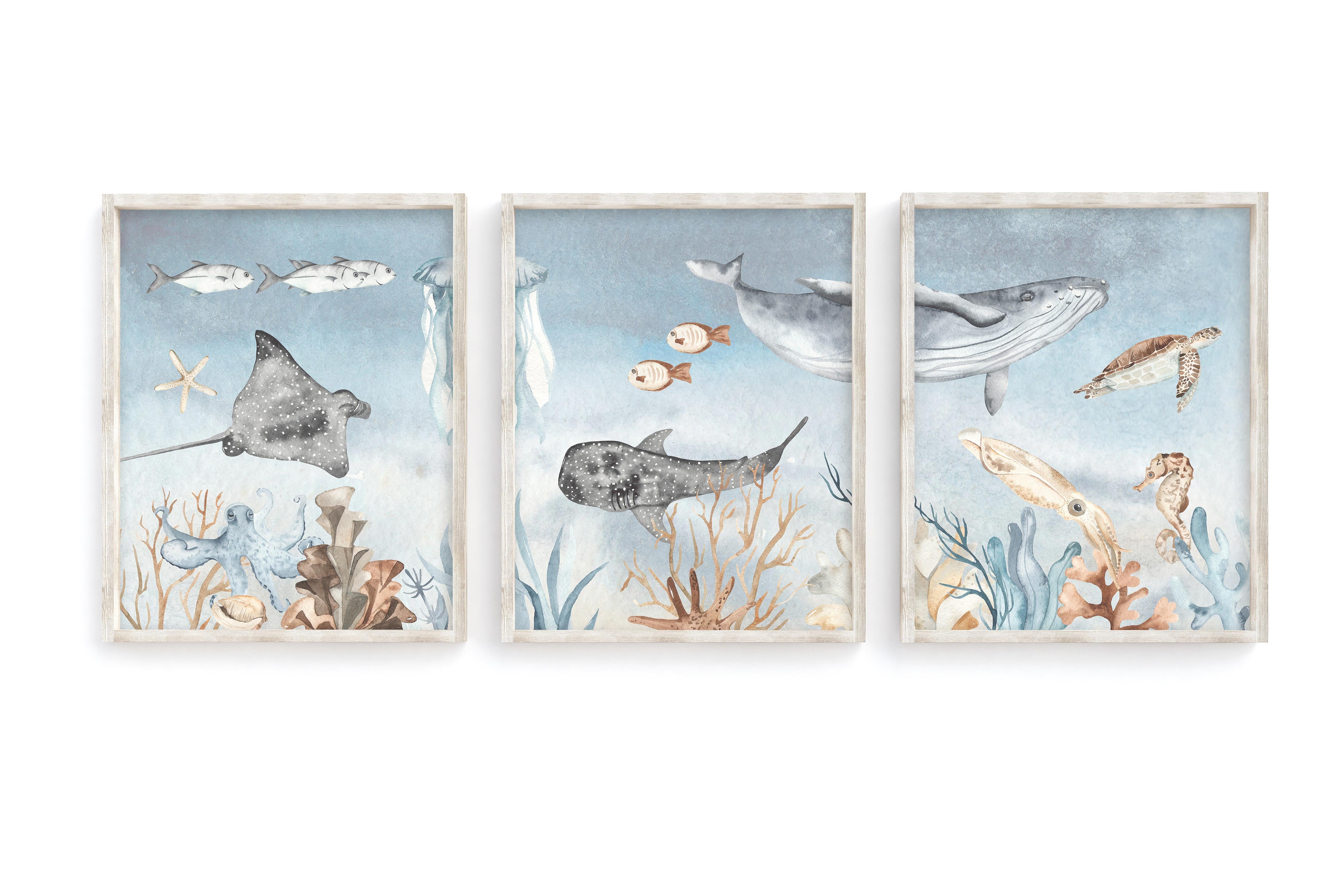 Ocean nursery wall shops art